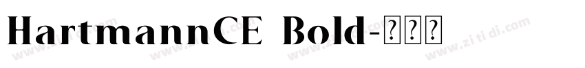 HartmannCE Bold字体转换